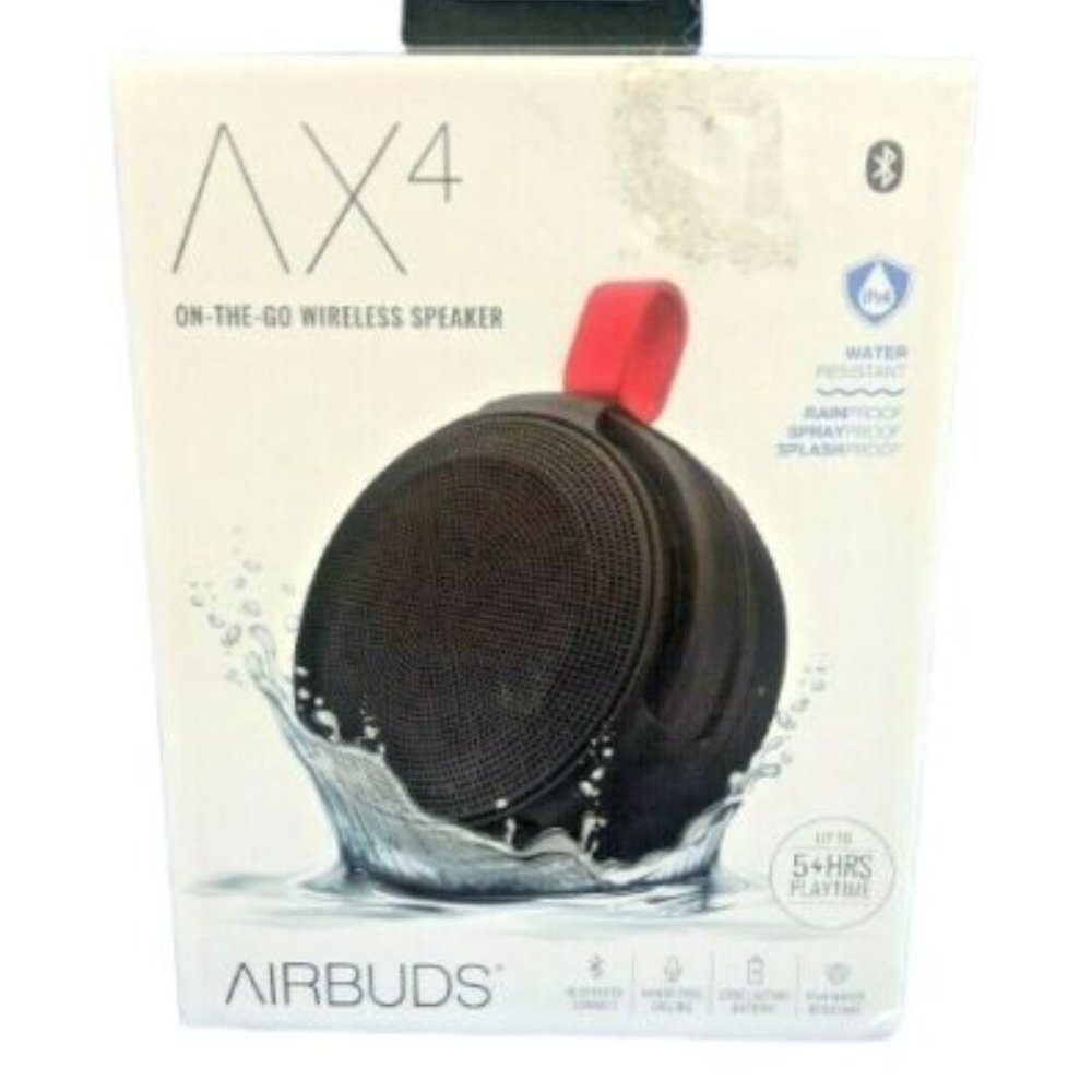 Wireless Bluetooth Speaker AX4 On The Go Hands Free Calling Water Resistant